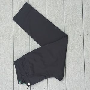 Ralph Lauren Petite Black Stretch Ankle Pants with Zipper Pocket
